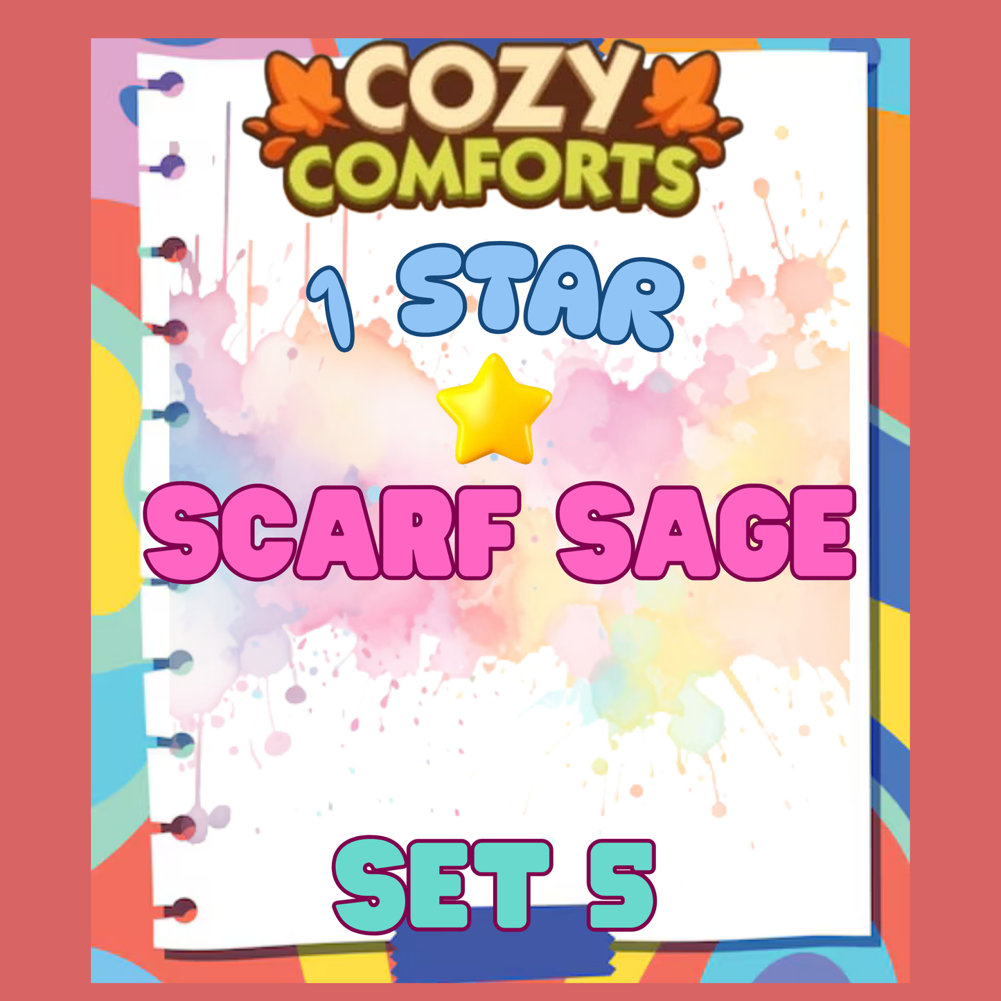 SCARF SAGE - 1🌟 Set 5 - Monopoly Go Sticker