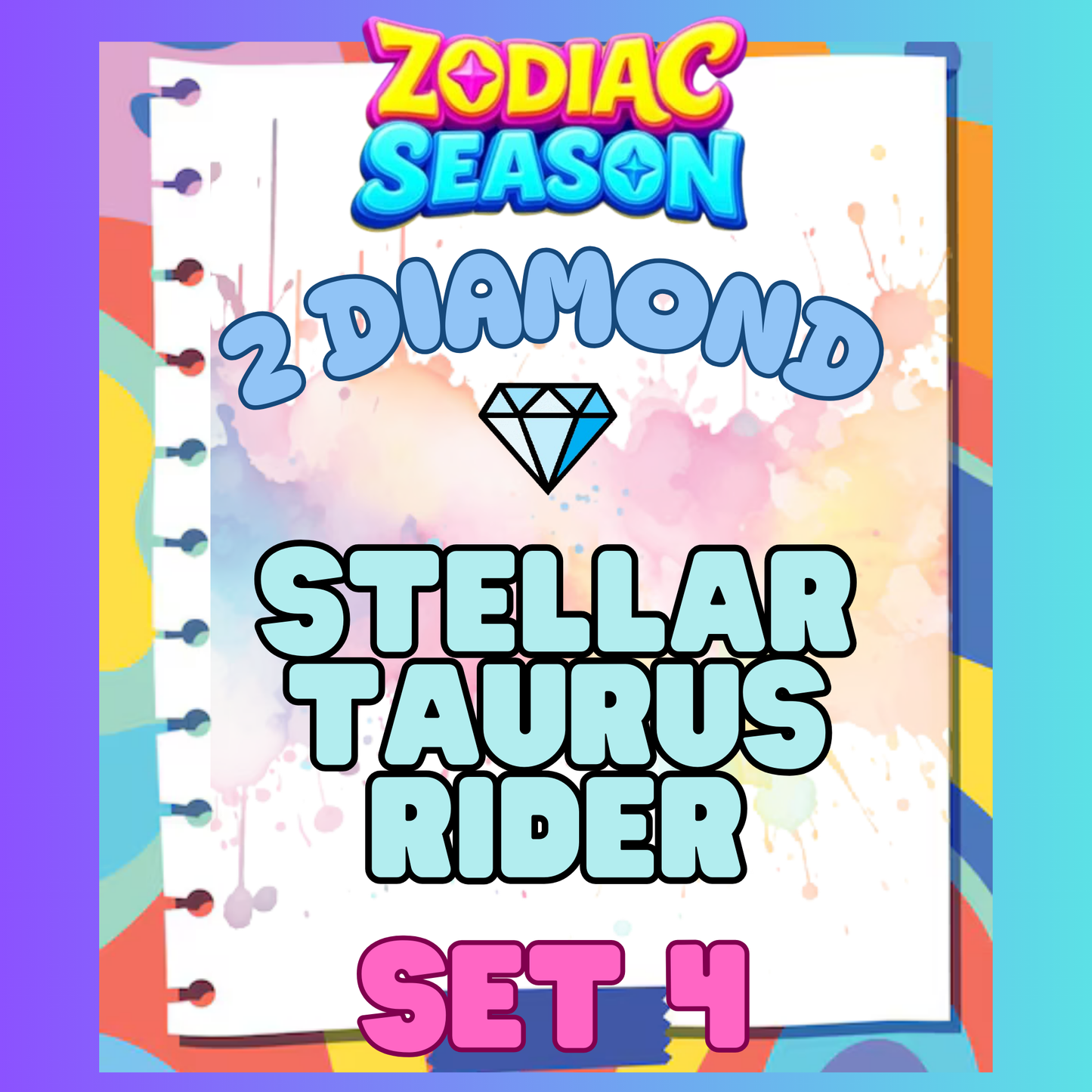 STELLAR TAURUS RIDER - 2⭐ Set 4 - Carnival Tycoon Sticker