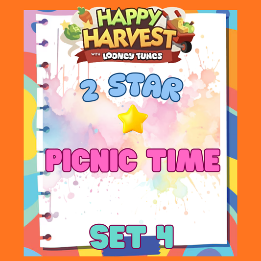 PICNIC TIME - 2🌟 Set 4 - Monopoly Go Sticker