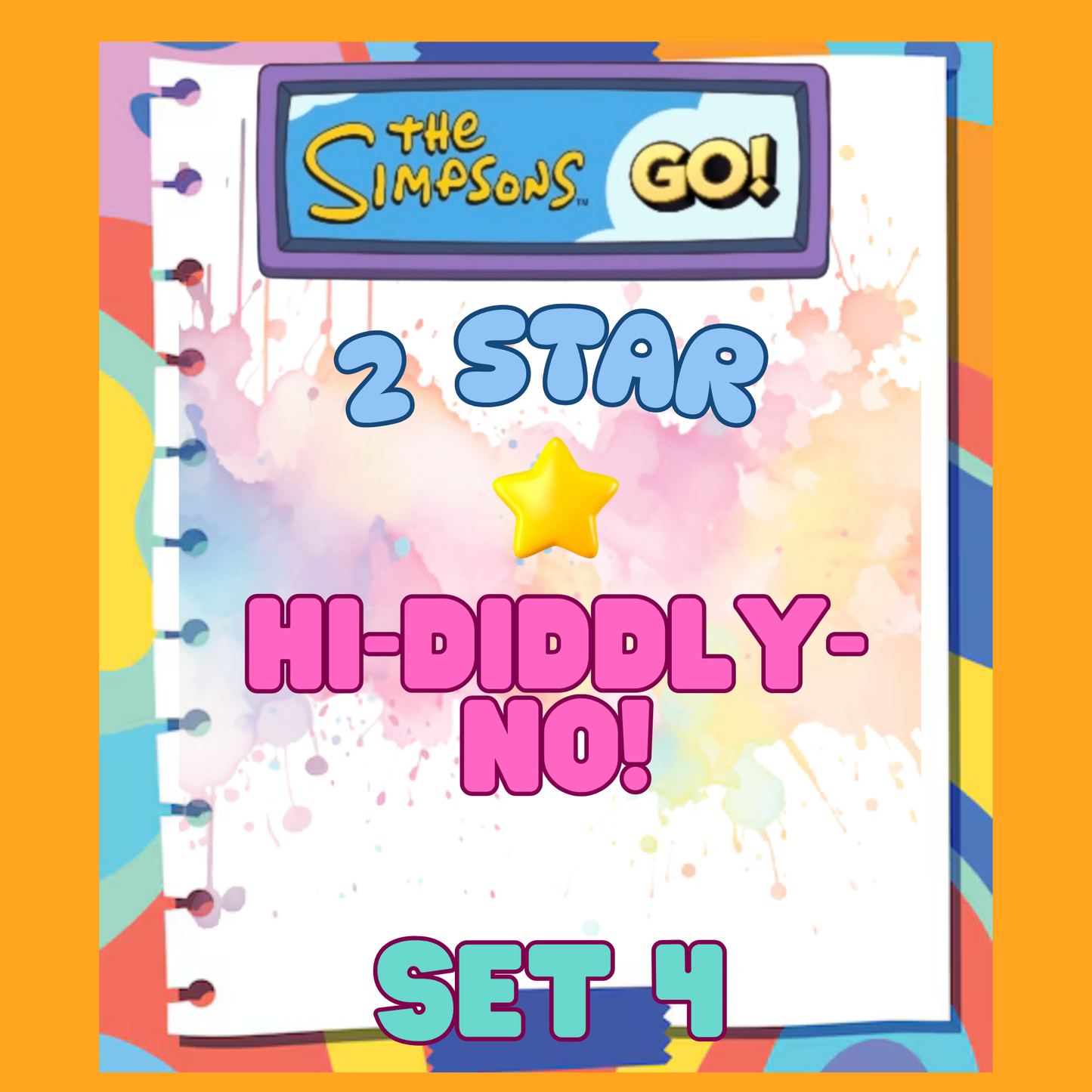 HI-DIDDLY-NO! - 2🌟 Set 4 - Monopoly Go Sticker