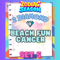 BEACH FUN CANCER - 2⭐ Set 5 - Carnival Tycoon Sticker
