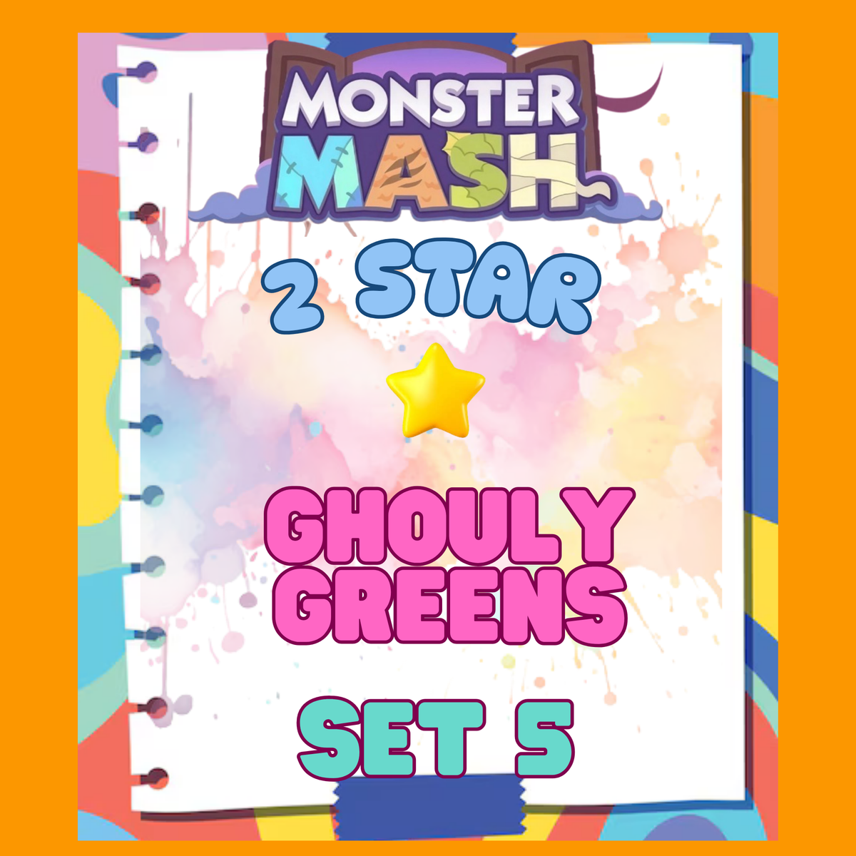 GHOULY GREENS - 2🌟 Set 5 - Monopoly Go Sticker