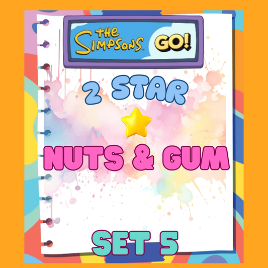 NUTS & GUM - 2🌟 Set 5 - Monopoly Go Sticker