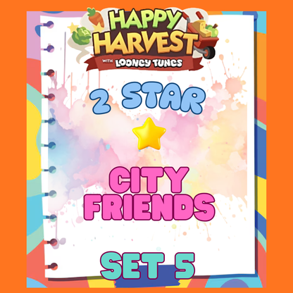 CITY FRIENDS - 2🌟 Set 5 - Monopoly Go Sticker