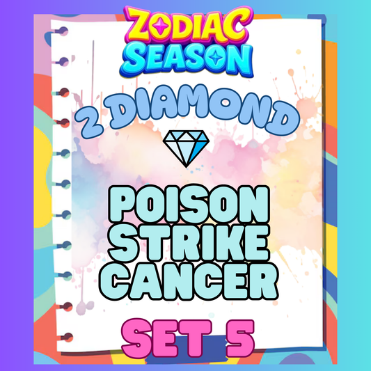 POISON STRIKE CANCER - 2⭐ Set 5 - Carnival Tycoon Sticker