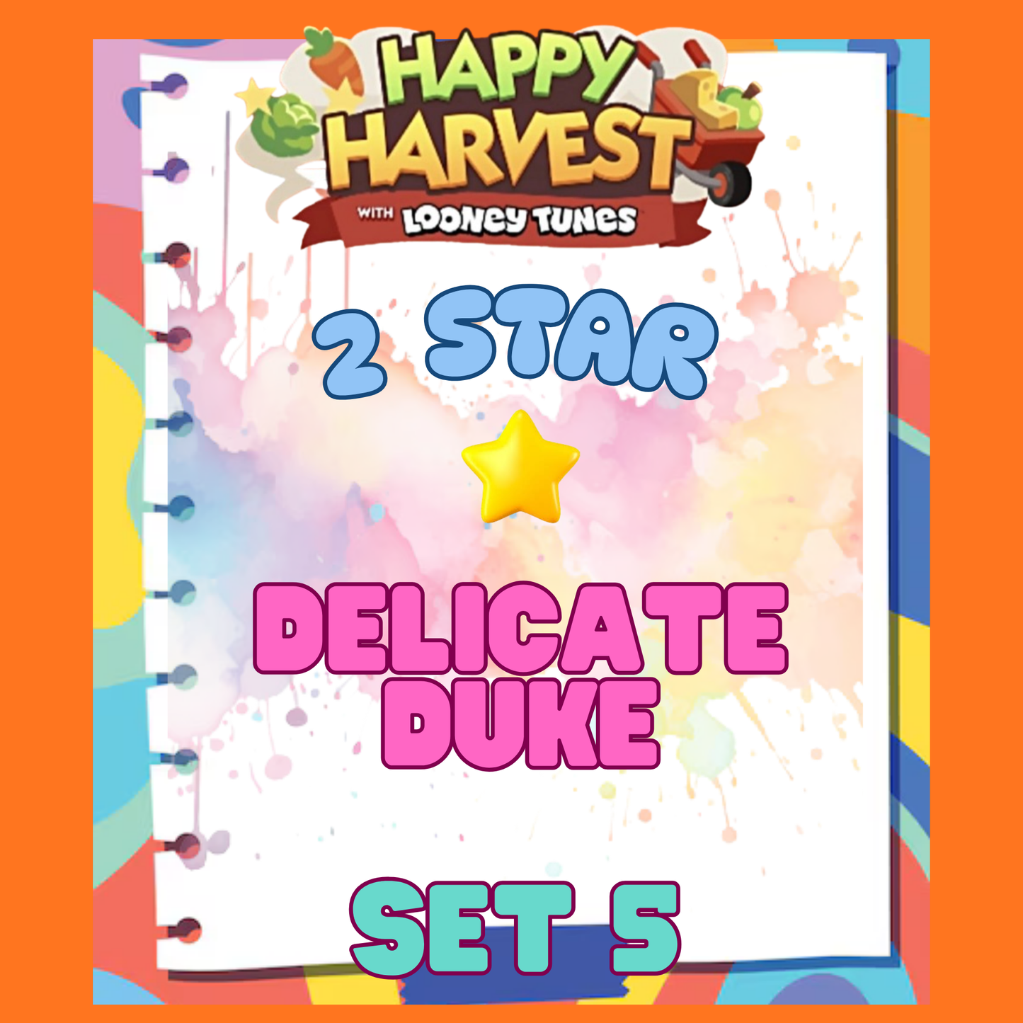 DELICATE DUKE - 2🌟 Set 5 - Monopoly Go Sticker