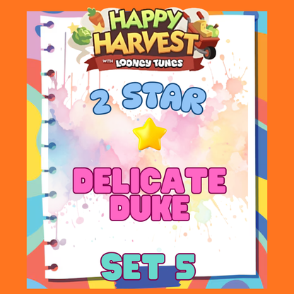 DELICATE DUKE - 2🌟 Set 5 - Monopoly Go Sticker