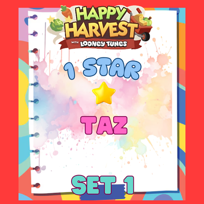 TAZ - 1🌟 Set 1 - Monopoly Go Sticker