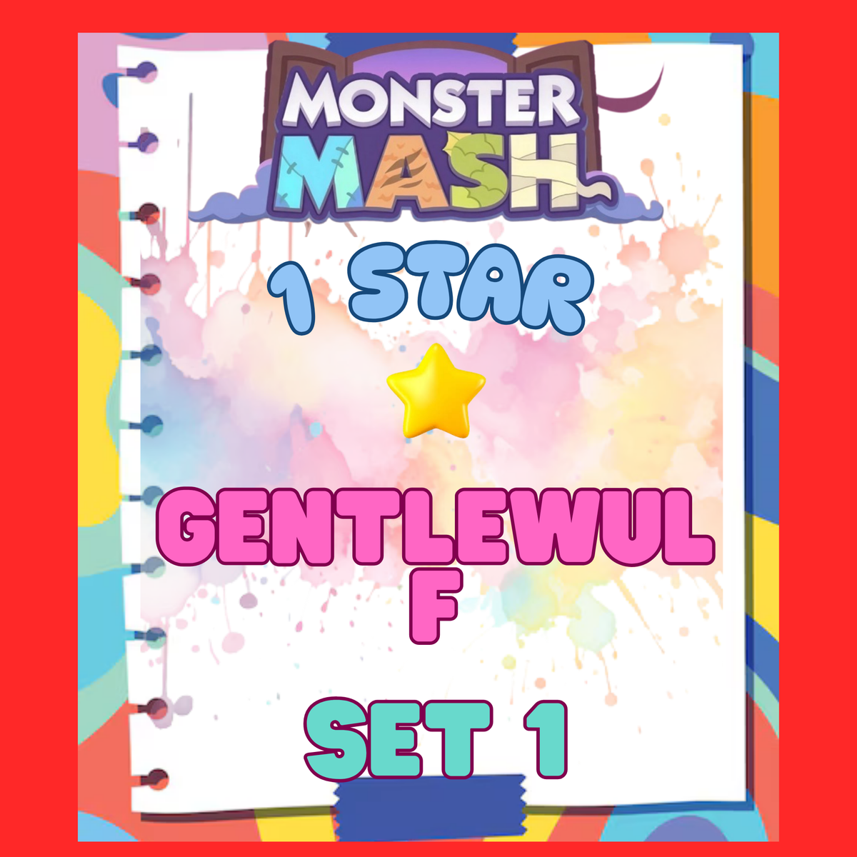 GENTLEWULF - 1🌟 Set 1 - Monopoly Go Sticker