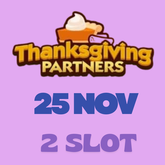 2x Slot Partner Event  ✓ 2 Slot ✓ Full Carry – 80000 Points ✓ Up to 24-48hour delivery time ✓ Make sure you have a slot available before purchase