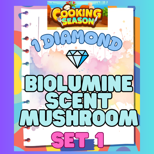 BIOLUMINESCENT MUSHROOM - 1⭐ Set 1 - Carnival Tycoon Sticker