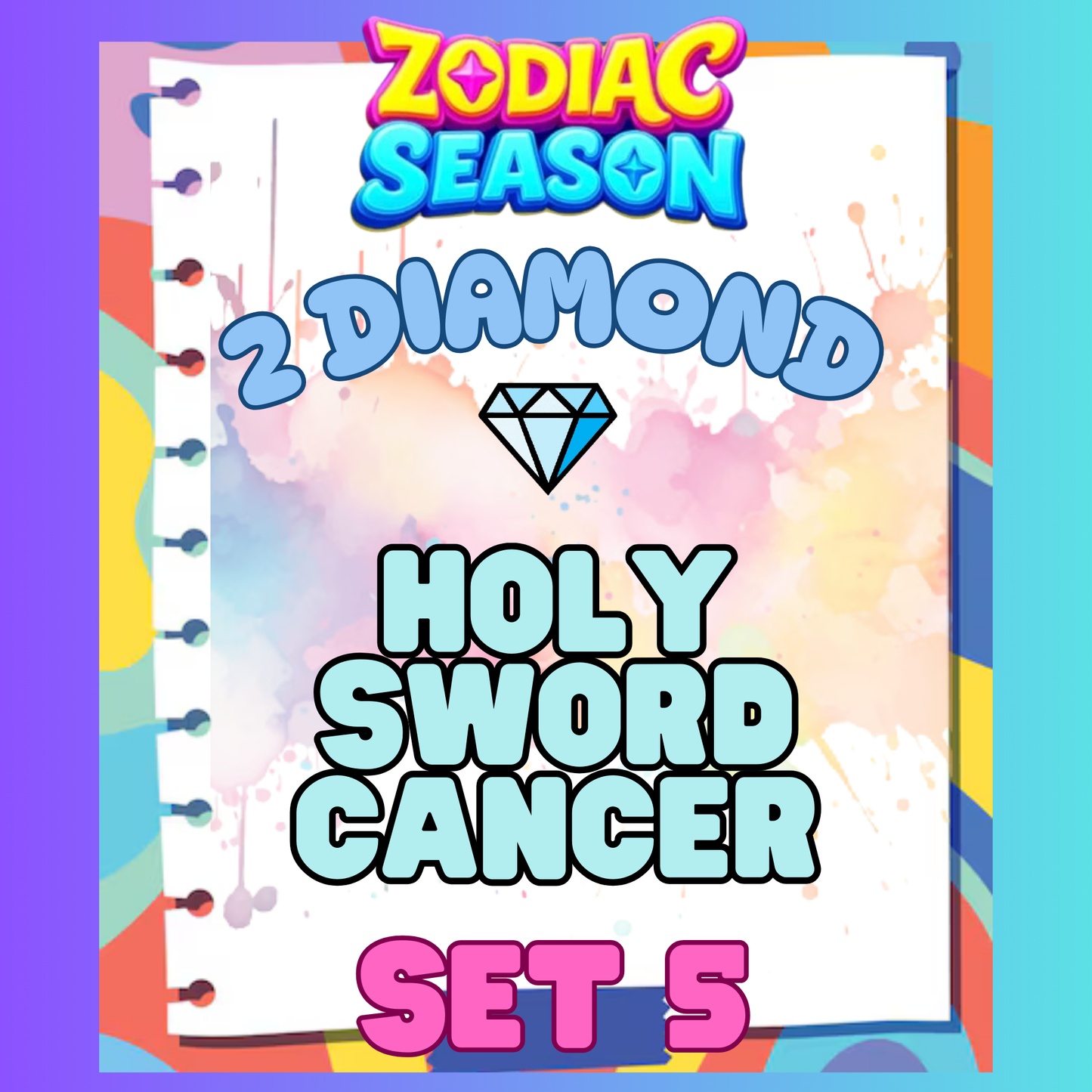 HOLY SWORD CANCER - 2⭐ Set 5 - Carnival Tycoon Sticker