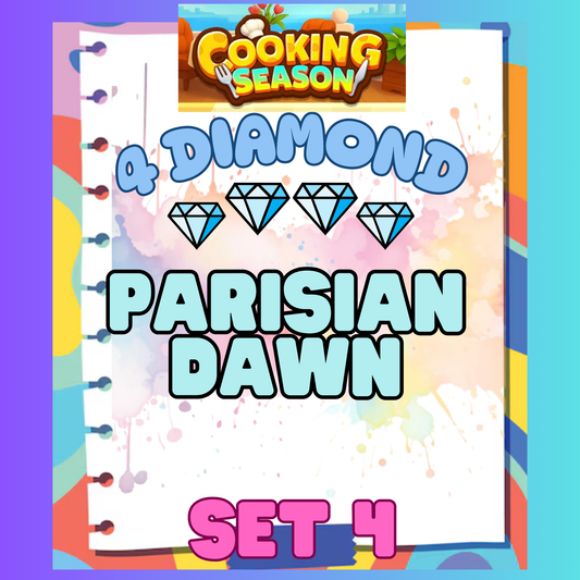 PARISIAN DAWN - 4⭐ Set 4 - Carnival Tycoon Sticker