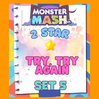 TRY, TRY AGAIN - 2🌟 Set 5 - Monopoly Go Sticker
