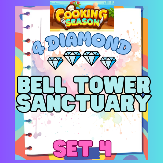 BELL TOWER SANCTUARY - 4⭐ Set 4 - Carnival Tycoon Sticker