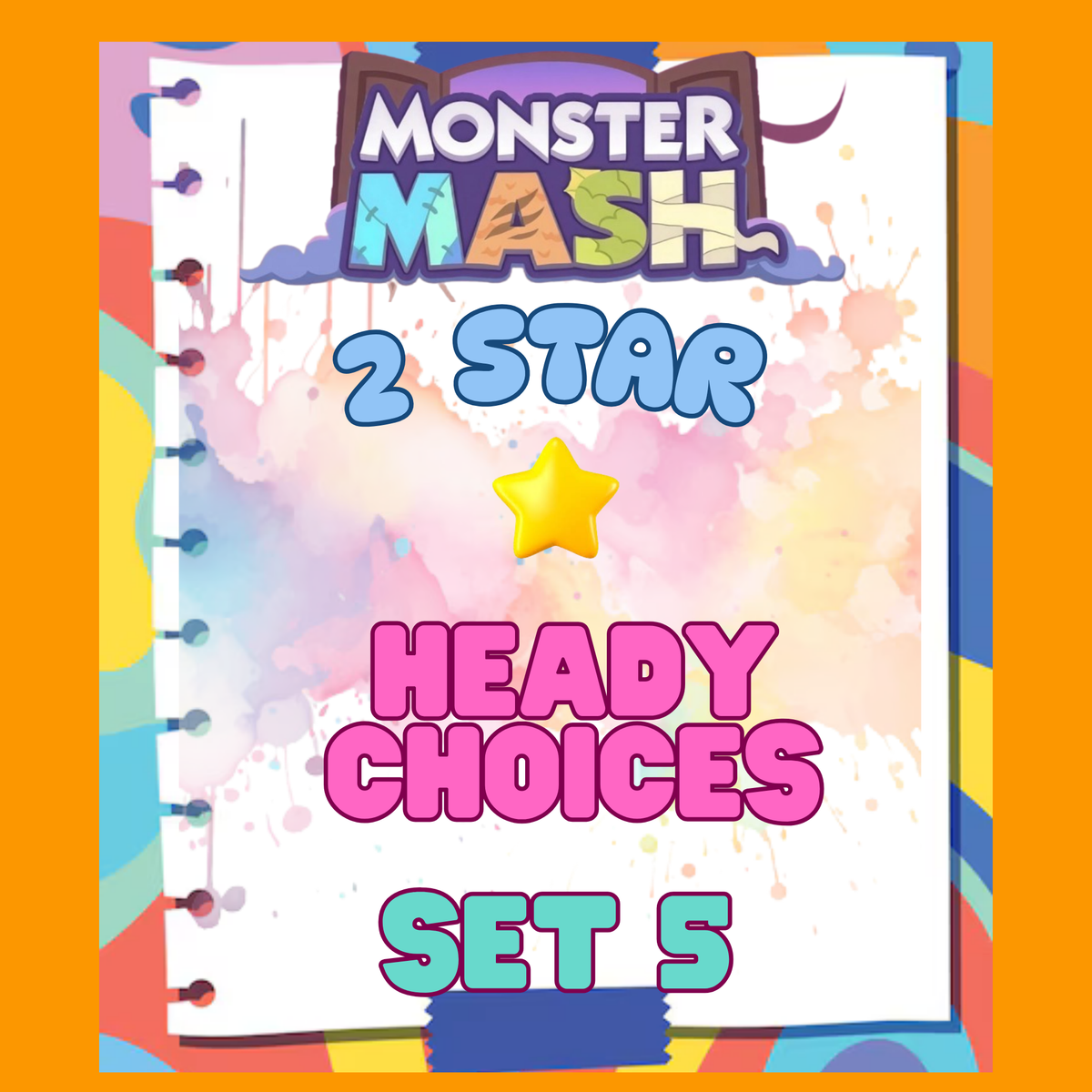 HEADY CHOICES - 2🌟 Set 5 - Monopoly Go Sticker
