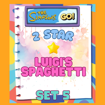 LUIGI'S SPAGHETTI - 2🌟 Set 5 - Monopoly Go Sticker