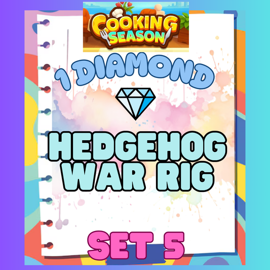 HEDGEHOG WAR RIG - 1⭐ Set 5 - Carnival Tycoon Sticker