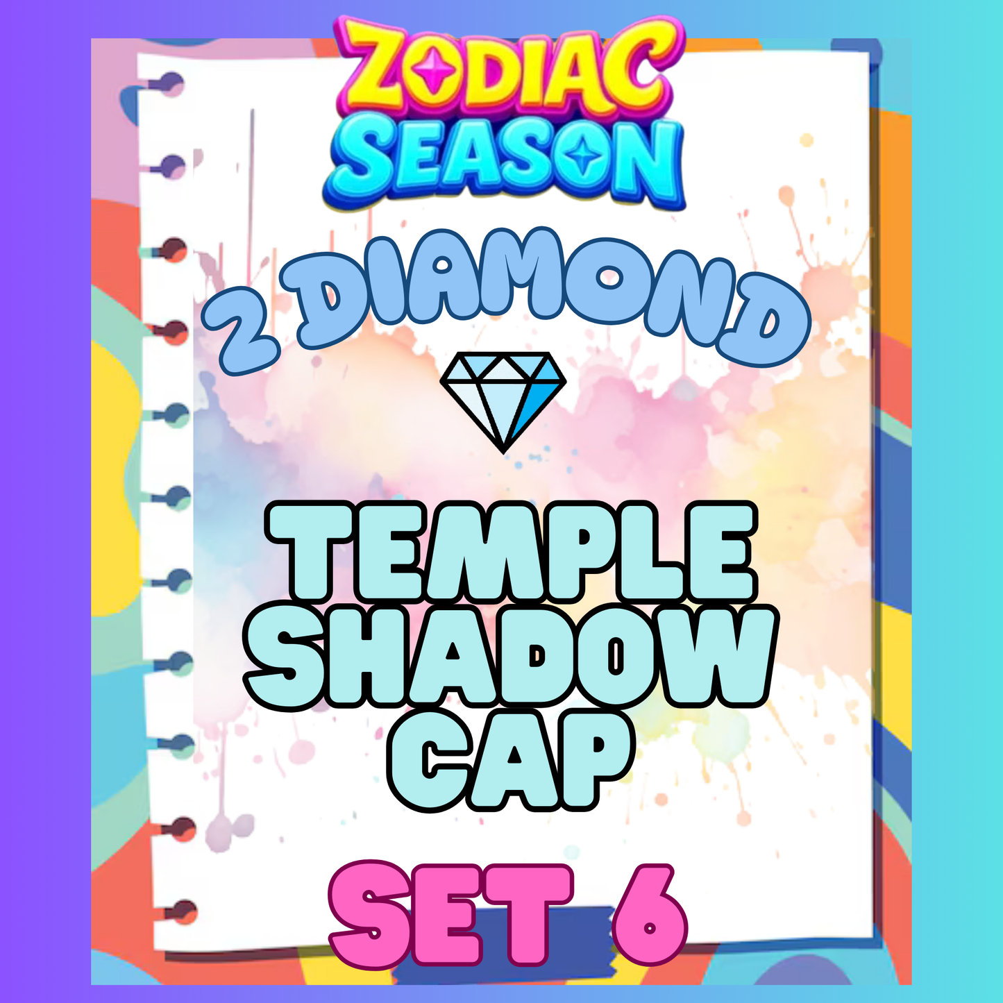 TEMPLE SHADOW CAP - 2⭐ Set 6 - Carnival Tycoon Sticker