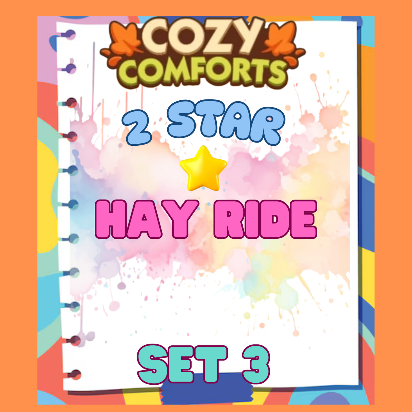 HAY RIDE - 2🌟 Set 3 - Monopoly Go Sticker