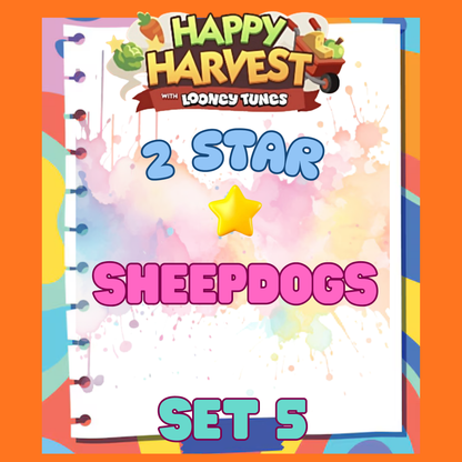 SHEEPDOGS - 2🌟 Set 5 - Monopoly Go Sticker