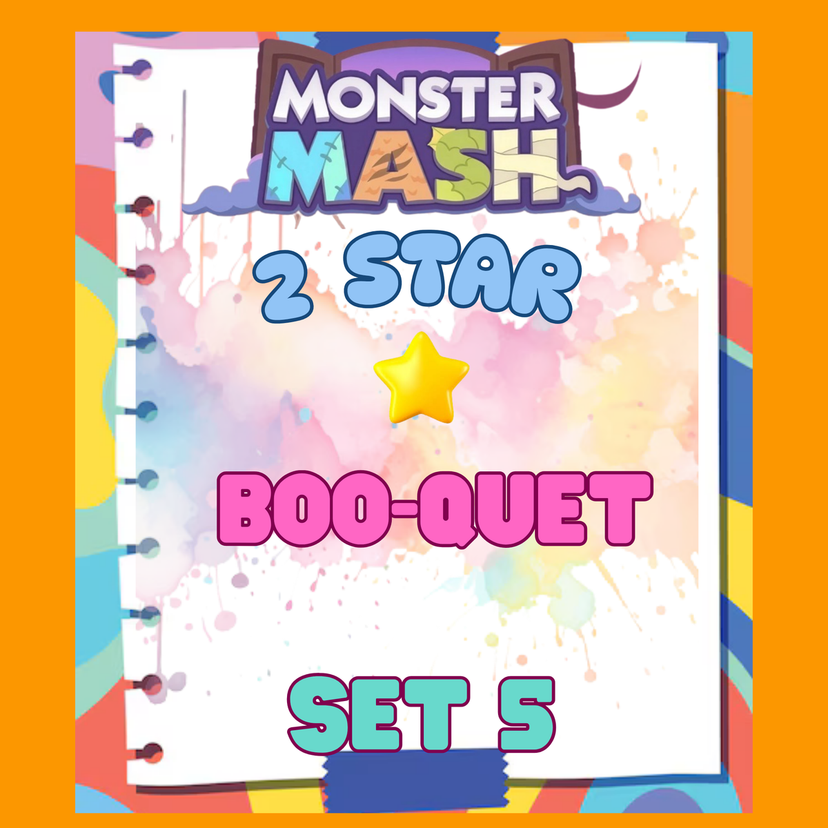BOO-QUET - 2🌟 Set 5 - Monopoly Go Sticker