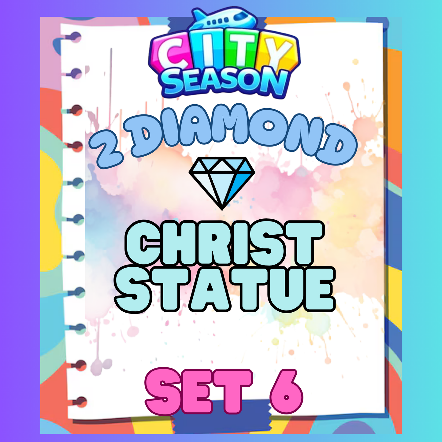 CHRIST STATUE - 2⭐ Set 6 - Carnival Tycoon Sticker