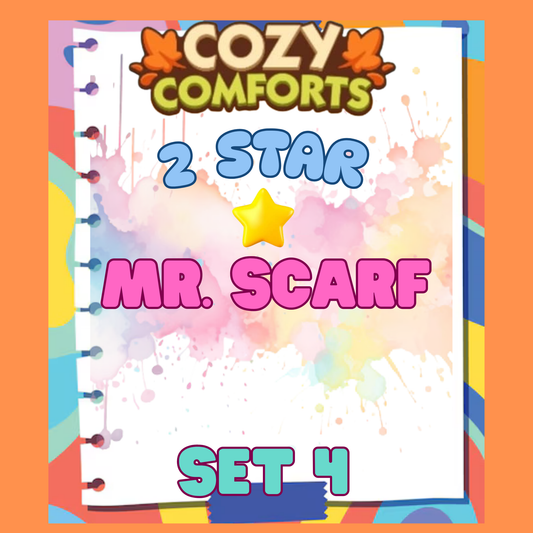 MR. SCARF - 2🌟 Set 4 - Monopoly Go Sticker