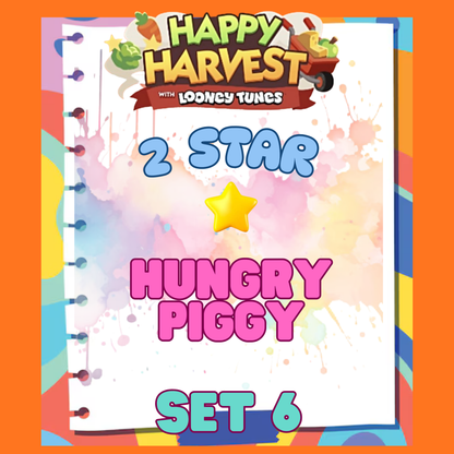 HUNGRY PIGGY - 2🌟 Set 6 - Monopoly Go Sticker