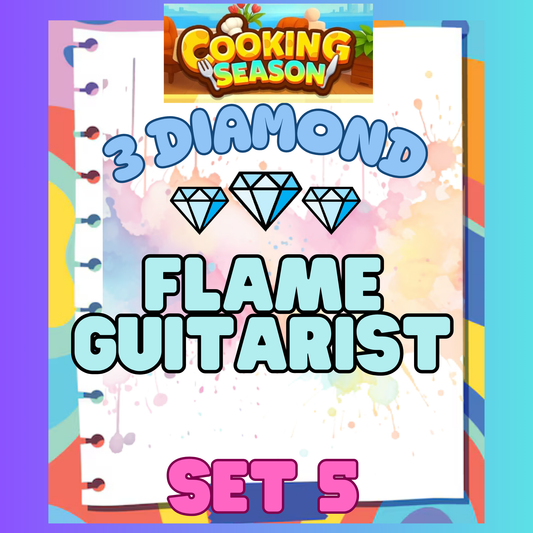 FLAME GUITARIST - 3⭐ Set 5 - Carnival Tycoon Sticker