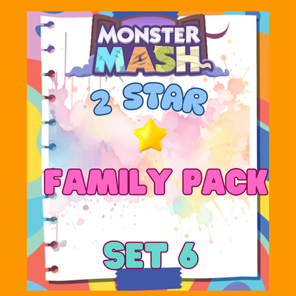 FAMILY PACK - 2🌟 Set 6 - Monopoly Go Sticker