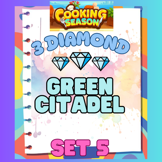 GREEN CITADEL - 3⭐ Set 5 - Carnival Tycoon Sticker