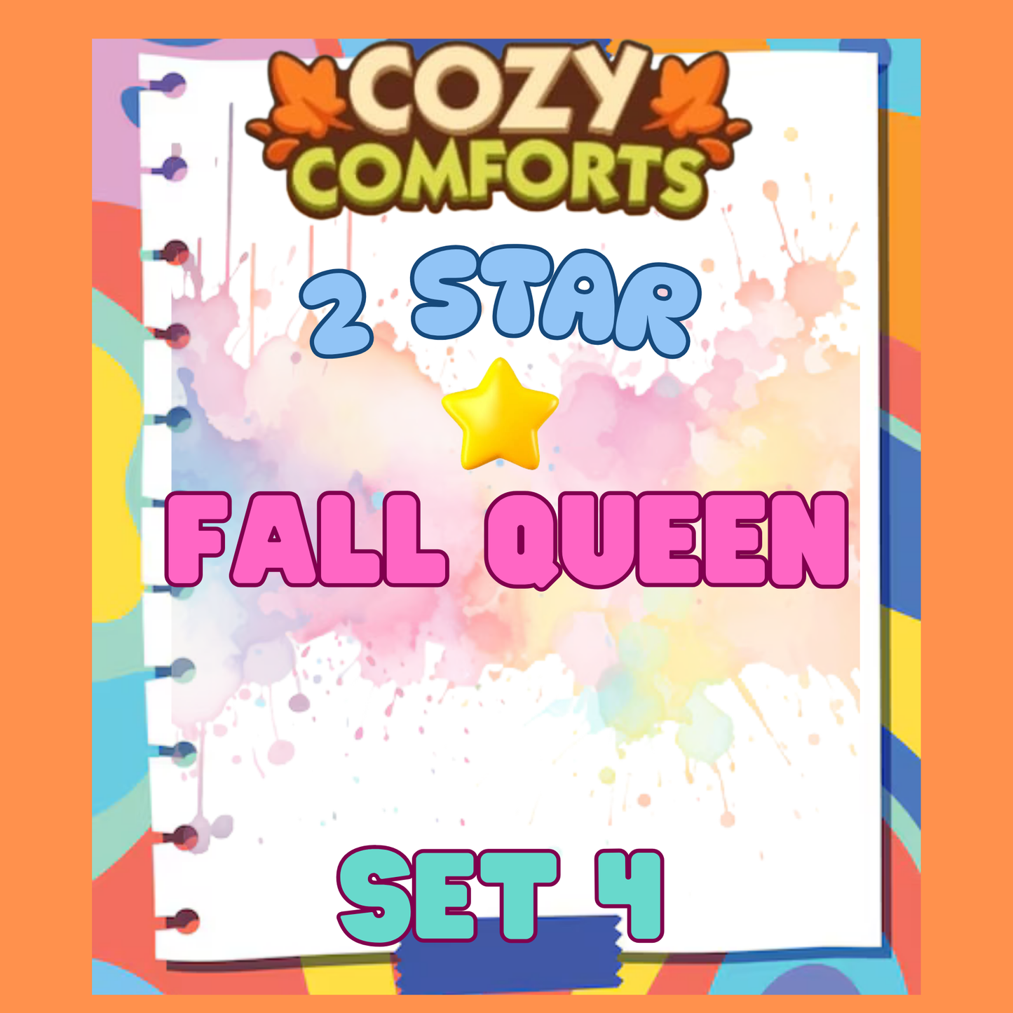 FALL QUEEN - 2🌟 Set 4 - Monopoly Go Sticker