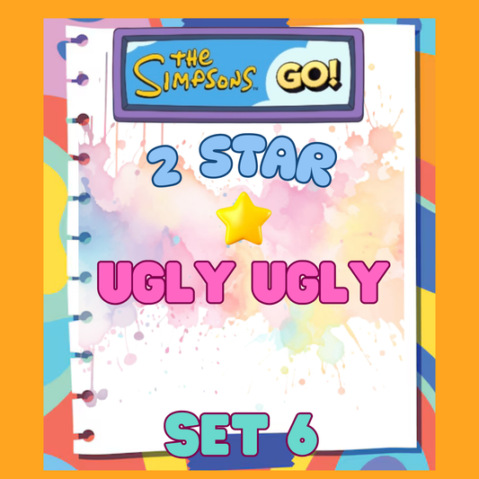UGLY UGLY - 2🌟 Set 6 - Monopoly Go Sticker