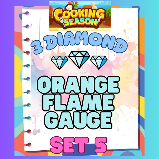 ORANGE FLAME GAUGE - 3⭐ Set 5 - Carnival Tycoon Sticker