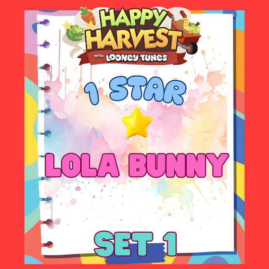 LOLA BUNNY - 1🌟 Set 1 - Monopoly Go Sticker
