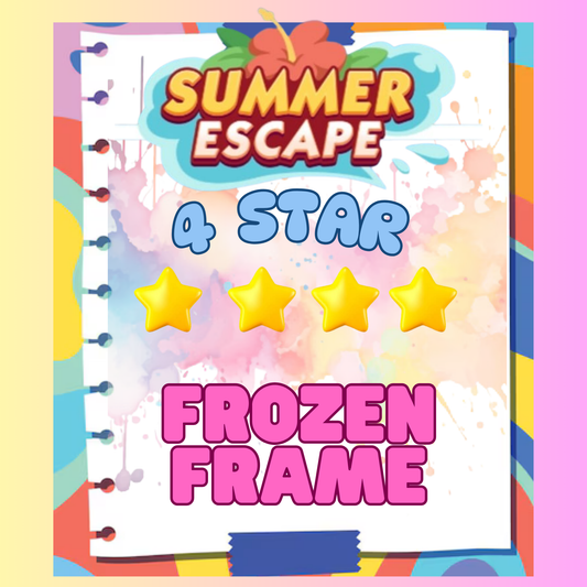 FROZEN FRAME - 4🌟 Set 11 - Monopoly Go Sticker