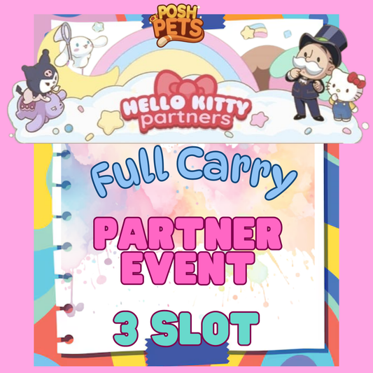 3x Slot Partners  Event ✓ 3 Slot ✓ Full Carry – 80000 Points ✓ Up to 24-48hour delivery time ✓ Make sure you have a slot available before purchase