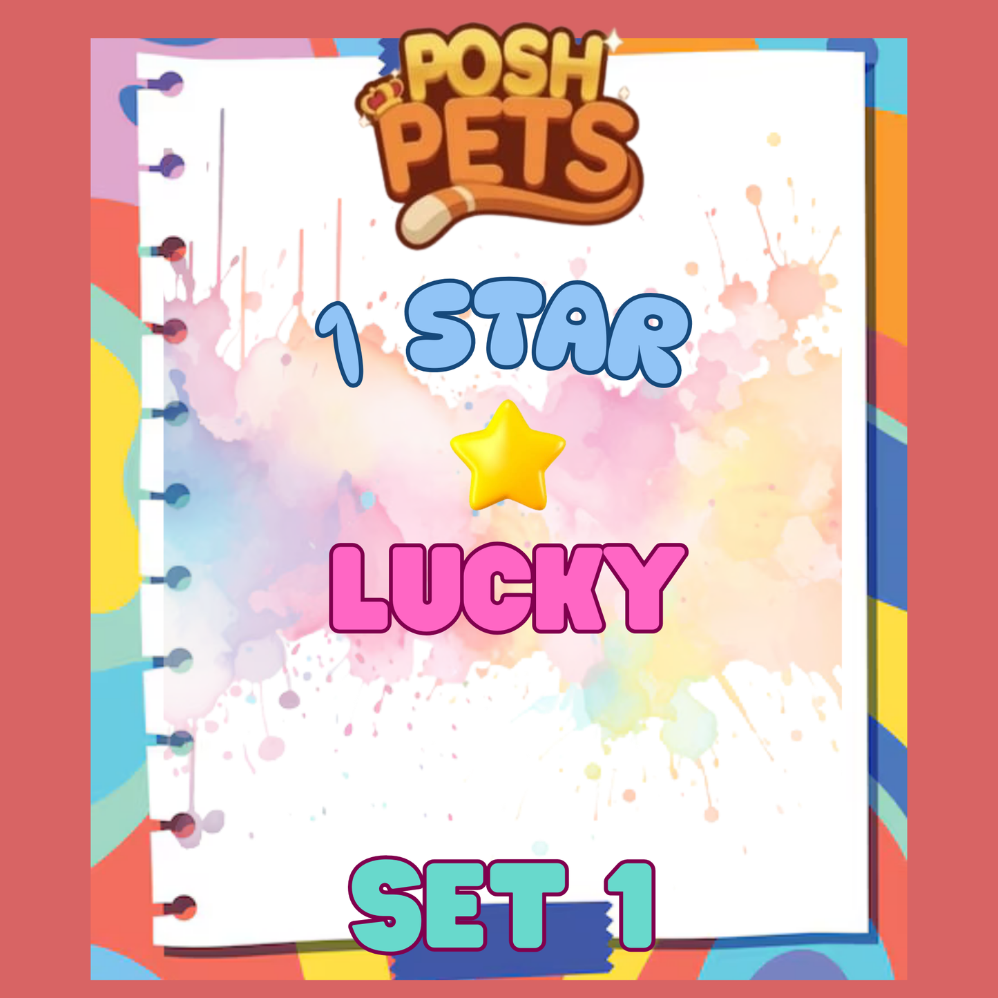 LUCKY - 1🌟 Set 1 - Monopoly Go Sticker