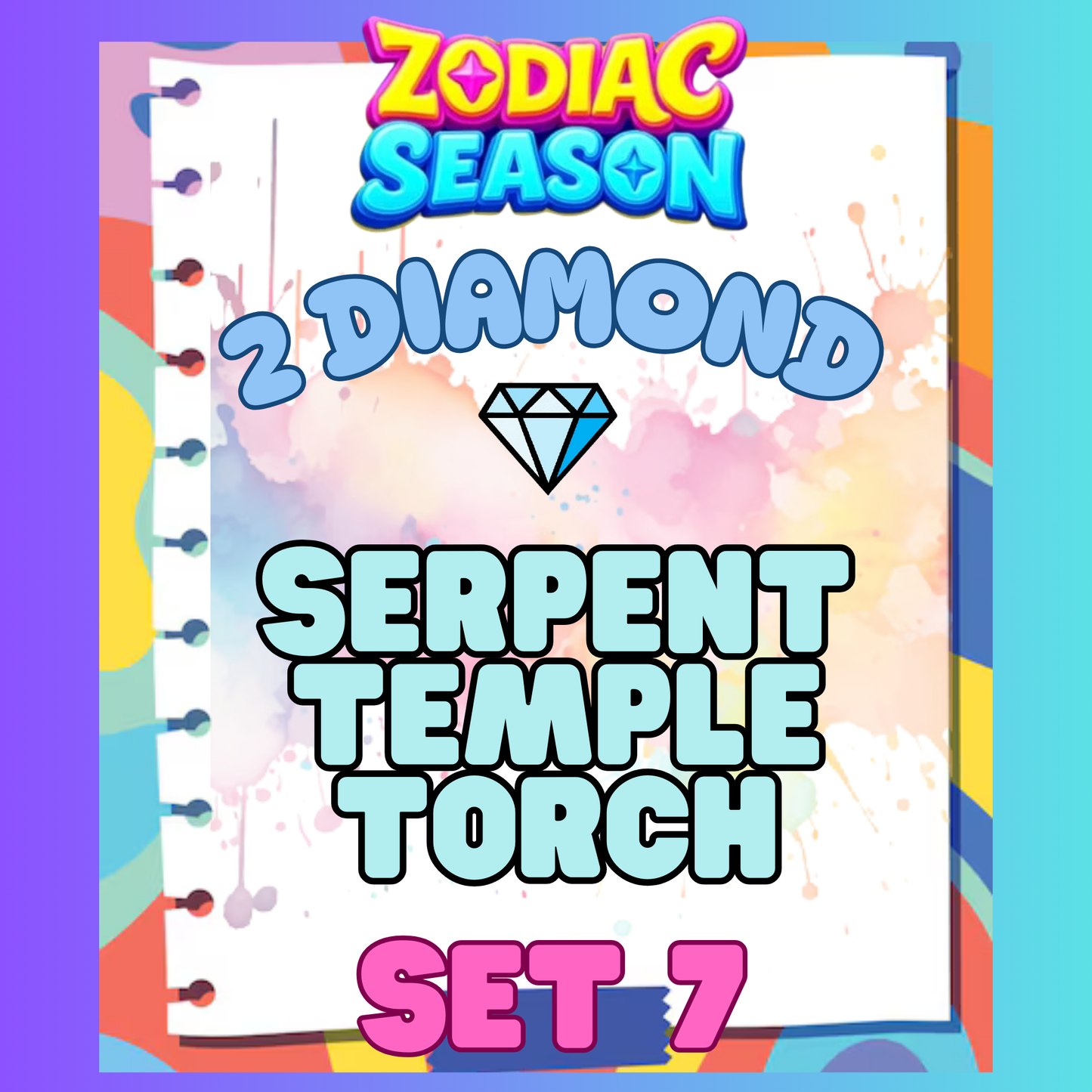 SERPENT TEMPLE TORCH - 2⭐ Set 7 - Carnival Tycoon Sticker