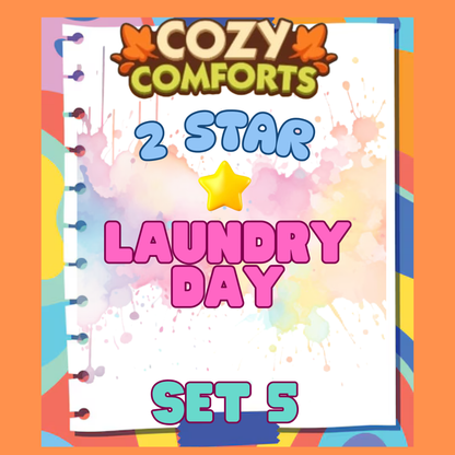 LAUNDRY DAY - 2🌟 Set 5 - Monopoly Go Sticker