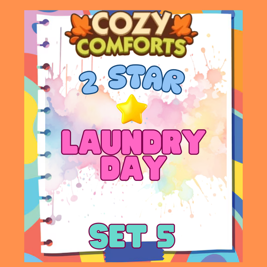 LAUNDRY DAY - 2🌟 Set 5 - Monopoly Go Sticker