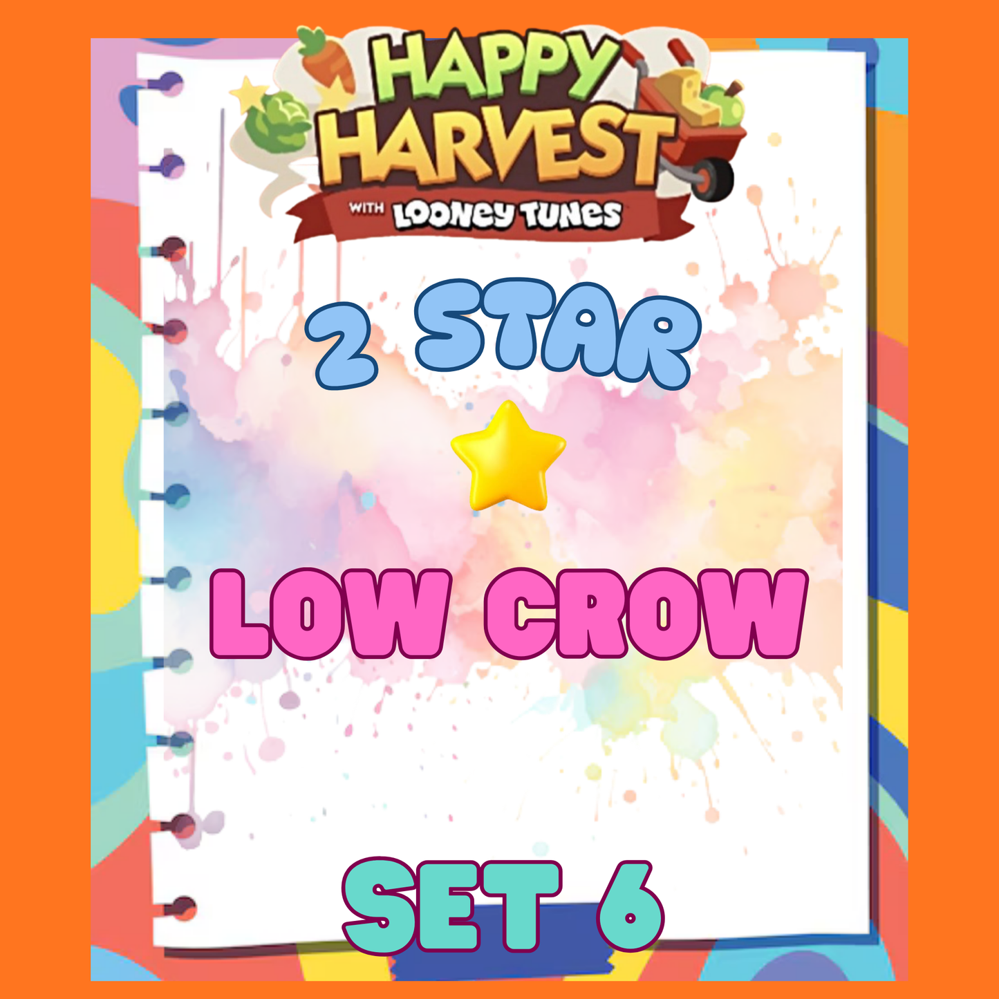 LOW CROW - 2🌟 Set 6 - Monopoly Go Sticker