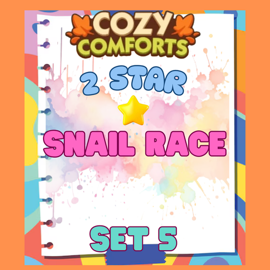 SNAIL RACE - 2🌟 Set 5 - Monopoly Go Sticker