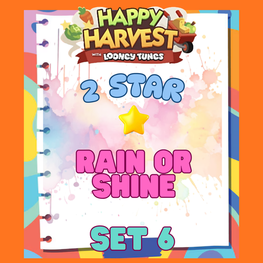 RAIN OR SHINE - 2🌟 Set 6 - Monopoly Go Sticker