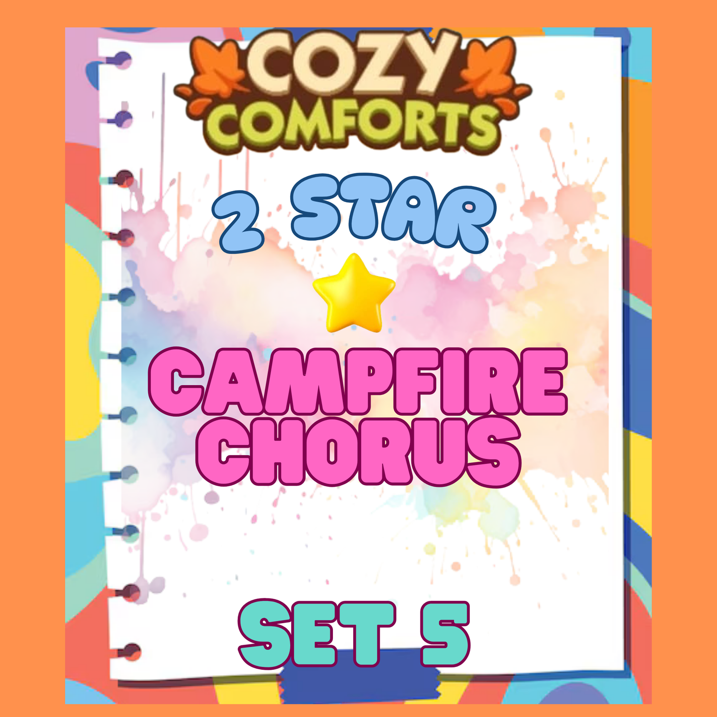 CAMPFIRE CHORUS - 2🌟 Set 5 - Monopoly Go Sticker