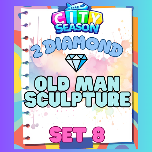 OLD MAN SCULPTURE - 2⭐ Set 8 - Carnival Tycoon Sticker