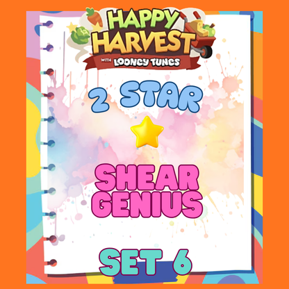 SHEAR GENIUS - 2🌟 Set 6 - Monopoly Go Sticker