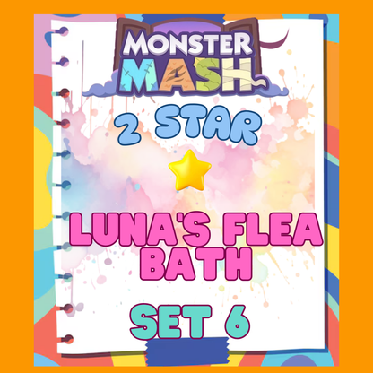 LUNA'S FLEA BATH - 2🌟 Set 6 - Monopoly Go Sticker