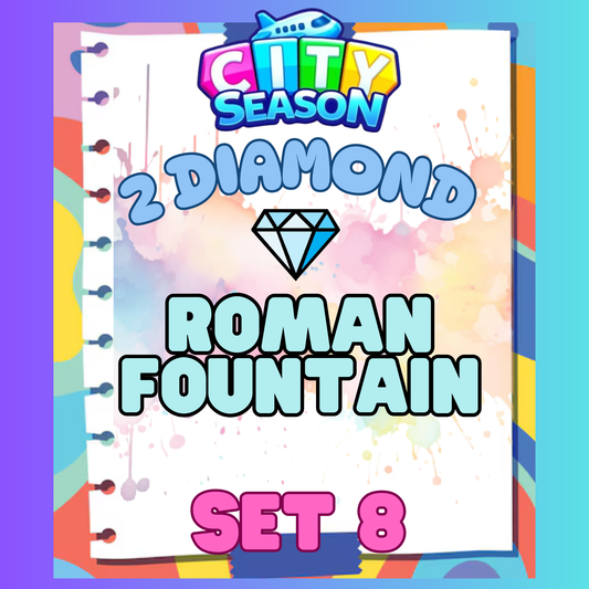 ROMAN FOUNTAIN - 2⭐ Set 8 - Carnival Tycoon Sticker